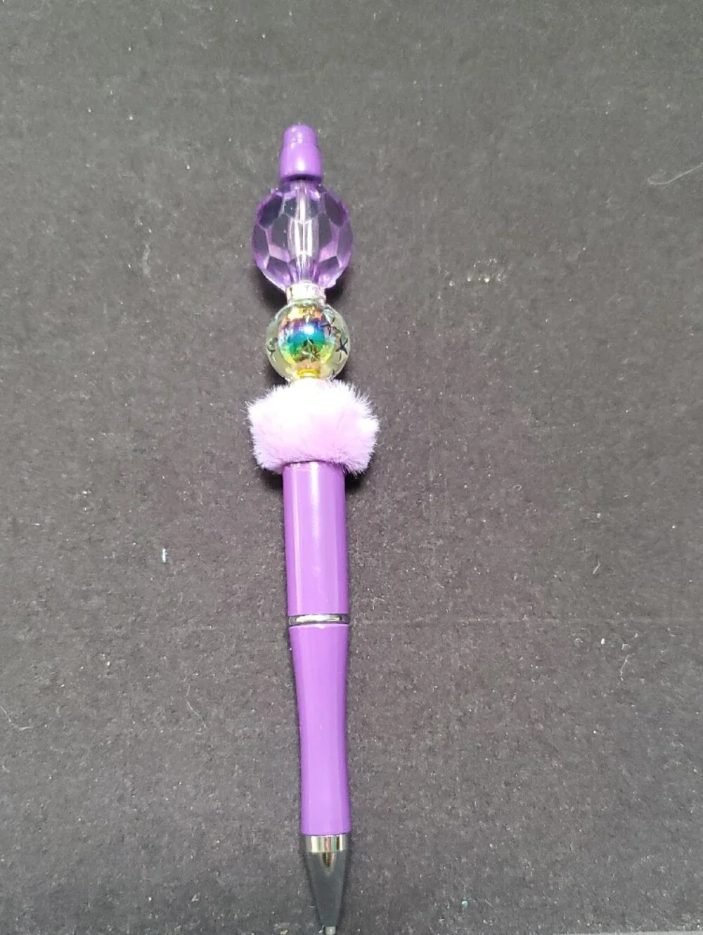 Purple Dec. Beaded Pen - Stylish REASONABLE OFFER ACCEPTED